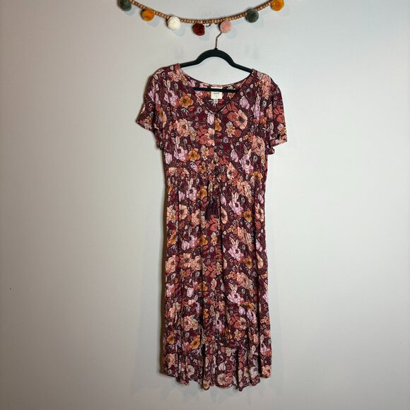 Knox Rose floral boho midi dress - Picture 1 of 6